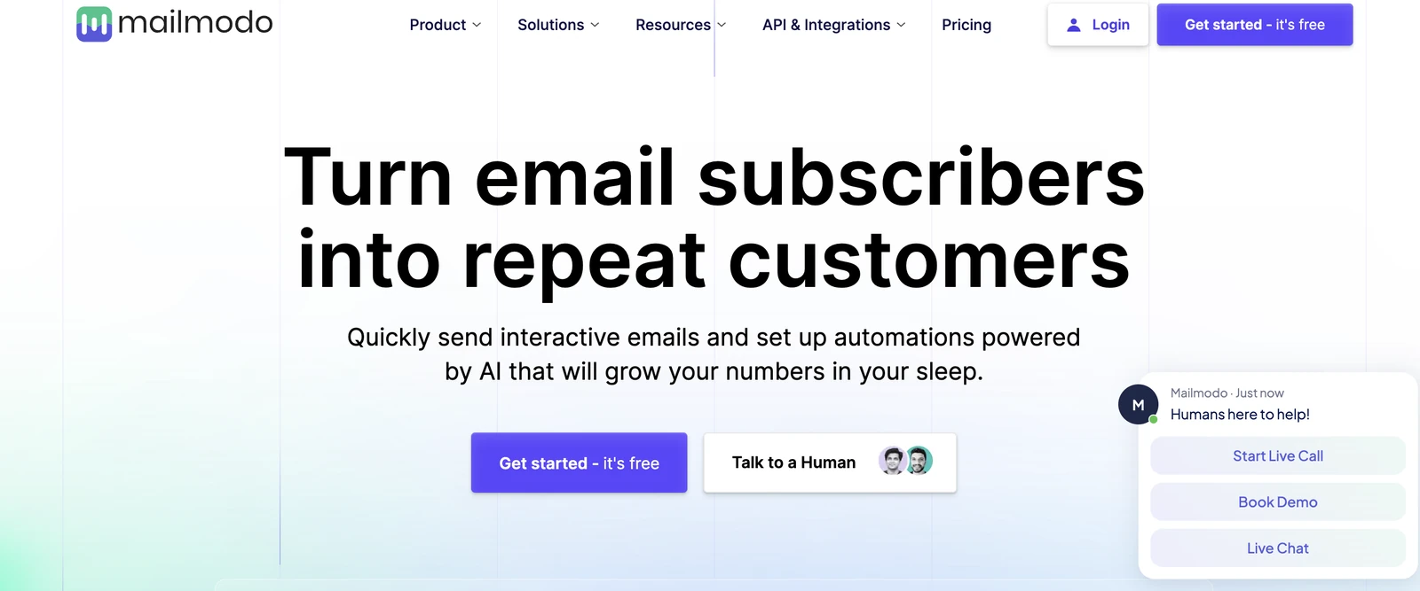 Un générateur d'e-mails gratuit Mailmodo