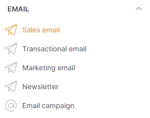 Modèles d'e-mails Typetone.AI