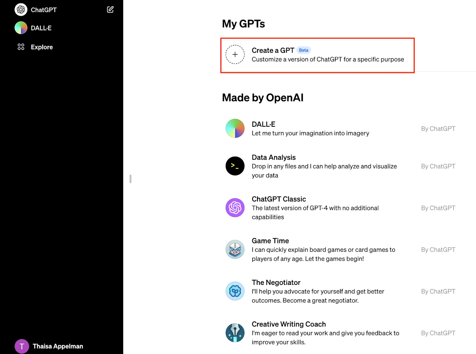 Construire un Custom GPT dans ChatGPT