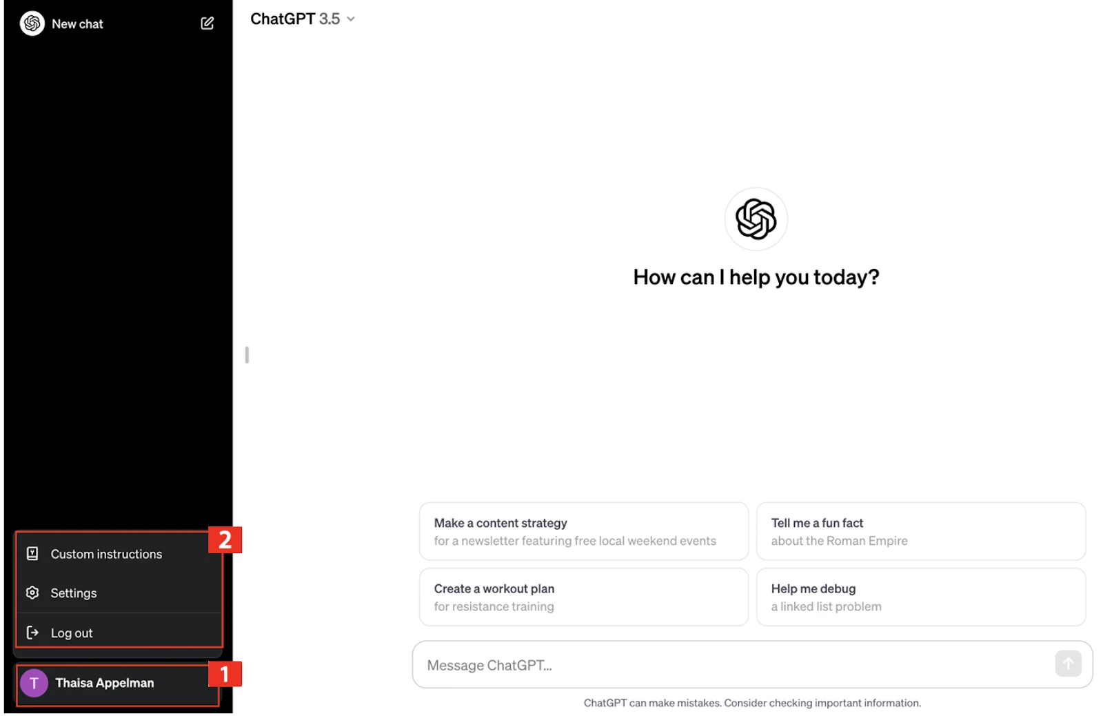 Cómo desactivar el uso compartido de datos en ChatGPT