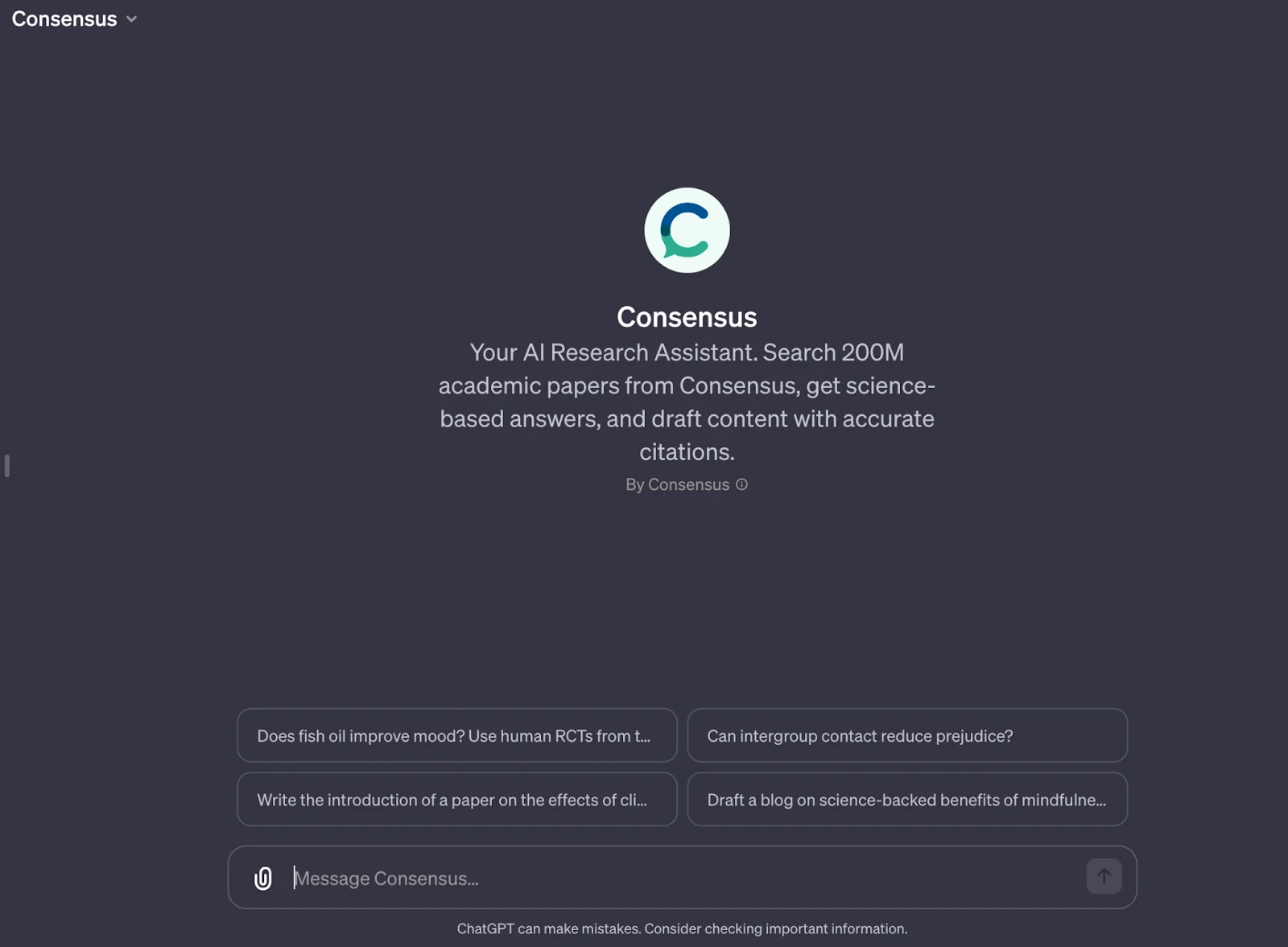 Consensus GPT