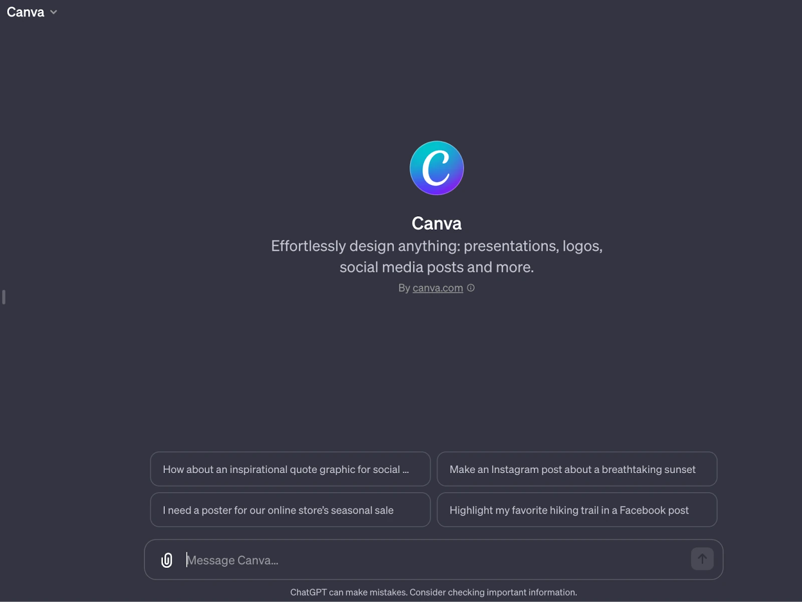 Canva GPT