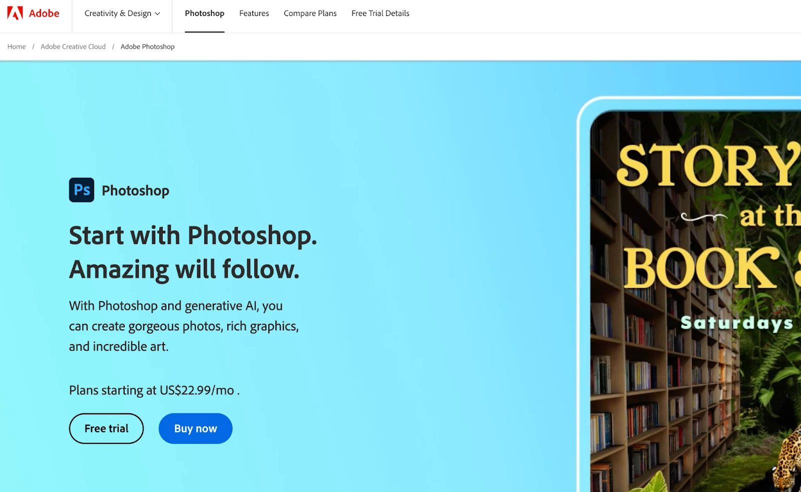 Adobe Photoshop para publicidad de pago