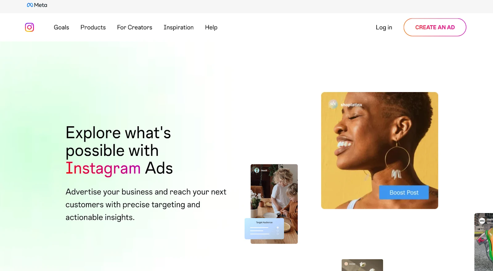 Instagram Ads usado para una campaña de marketing